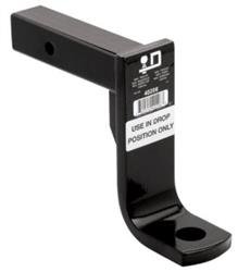 Trailer Hitch Ball Mount Draw-Tite 40206 Ultra Frame ®, Class IV, Fits 2" Receiver, 10000 Pound Gross Trailer Weight/ 1000 Pound Tongue Weight, 8" Drop, Non-Swivel, Non-Extendable, 9" Hollow Shank, 1-1/4" Ball Hole, Without Ball, Powder Coated - Young Farts RV Parts