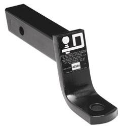 Trailer Hitch Ball Mount Draw-Tite 40344 Easy Load, Class III/ IV, Fits 2" Receiver, 7500 Pound Gross Trailer Weight/ 750 Pound Tongue Weight, 4" Drop/ 2-3/4" Rise, Non-Swivel, Non-Extendable, 9" Shank, 1" Ball Hole, Without Ball, Powder Coated, Black - Young Farts RV Parts