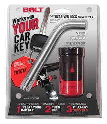 Trailer Hitch Pin BOLT Locks/ Strattec Security 7023584 Bent Pin, 5/8" Diameter, 3.55" Length, For Use With Class III/ IV/ V Hitch, With Keyed Lock, With Dust Cover, Single - Young Farts RV Parts