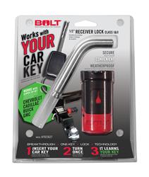 Trailer Hitch Pin BOLT Locks/ Strattec Security 7023627 Bent Pin, 1/2" Diameter, 1.78" Length, For Use With Class I/II Hitch, With Keyed Lock, With Dust Cover, Single - Young Farts RV Parts