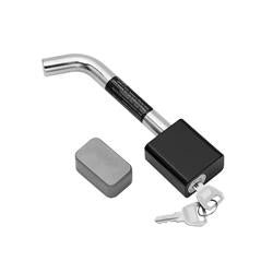Trailer Hitch Pin Tow Ready 63223 Bent Pin, 5/8" Diameter, Use With 2" and 2-1/2" Receiver, Locking/ Housing Rotates 360 Degrees, With Sliding Dust Cap - Young Farts RV Parts