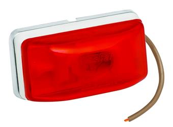 Trailer Light Bargman 203234 Side Marker Light, Incandescent Bulb, Red Lens, 2-1/8" X 1-1/8" X 1-1/16" Size - Young Farts RV Parts