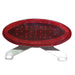 Trailer Light Creative Products 003 - 85L Command ®, Stop/ Turn/ Tail Light, LED Bulb, Elliptical Shape, Red, 9 - 3/4" x 4 - 1/4" x 1.1", With License Plate Bracket And Reflex - Young Farts RV Parts