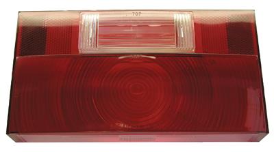 Trailer Light Lens Peterson Mfg. V25914-25 Replacement Lens For Peterson Trailer Light Part Number 25914, Rectangular, Red, Single - Young Farts RV Parts