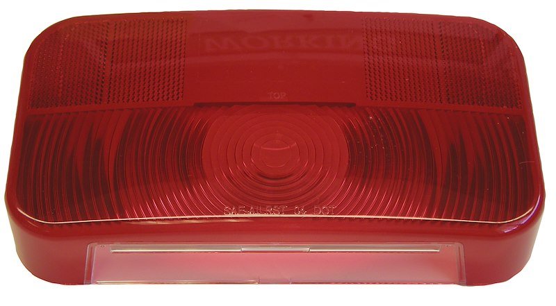 Trailer Light Lens Peterson Mfg. V25923 - 25 Replacement Lens For Peterson Trailer Light Part Number 25923, Rectangular, Red, Snap - On - Young Farts RV Parts