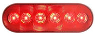 Trailer Light Optronics STL12RBP FLEET Count „¢, Stop/ Turn/ Tail Light, LED, Oval, Red, 6.46" Length x 2.28" Width, 12.8 Volt DC, Polycarbonate Lens And Housing - Young Farts RV Parts