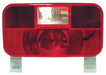 Trailer Light Peterson Mfg. V25924 Stop/ Turn/ Tail Light, Incandescent Bulb, Rectangular, Red, 8-9/16" Length x 4-5/8" Width, With Reflex/ Plate Mounting Bracket/ Backup Light - Young Farts RV Parts