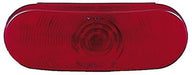 Trailer Light Peterson Mfg. V421R Stop/ Turn/ Tail Light, Incandescent Bulb, Oval, Red Lens, 6-1/2" x 2-1/4" - Young Farts RV Parts