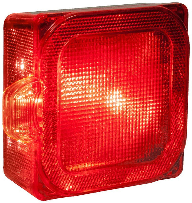 Trailer Light Peterson Mfg. V844L Stop/ Turn/ Tail Light, 6/7 LED, Red, 4.61" Width x 1.8" Height, With License Light