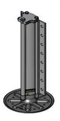 Trailer Stabilizer Jack Stand Lippert Components 195860 Use To Stabilize Motorhome/ Travel Trailer or Camper While Parked, 8000 Pound Capacity, With 9" Diameter Foot Pad