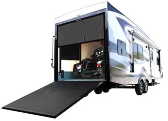 Trailer Tailgate Screen LaSalle Bristol 1409775PBK CrossBreeze, For Toy Haulers With Rear Wall-To-Wall Opening Up To 97-3/4" Width, Enclosed Canister With Side Rails, Heavy Duty Tear And Puncture Resistant Fiberglass Wire Mesh Screen/ Plastic And Metal Ho - Young Farts RV Parts