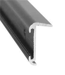Trim Molding AP Products 021 - 57402 - 8 Insert Roof Edge Type, 1 - 1/16" Height x 5/8" Width x 8 Foot Length, Black, Aluminum - Young Farts RV Parts