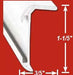 Trim Molding AP Products 021-85003-16 Insert Corner Molding, With Insert, 1-1/5" Height x 3/5" Width x 16 Foot Length, Mill, Aluminum - Young Farts RV Parts