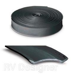 Trim Molding Insert RV Designer E369 Used For Trim Molding, Heavy Duty, 1" Width x 25 Feet Length, Black - Young Farts RV Parts