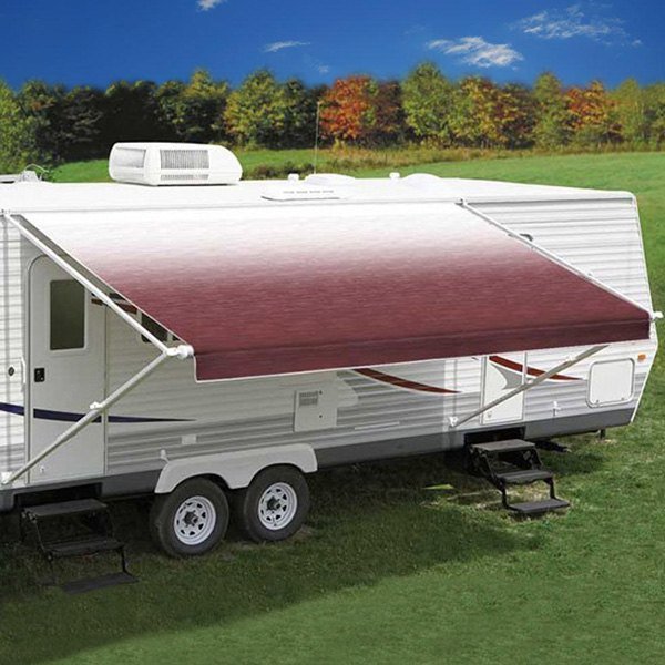 Universal Burgundy Fade RV Replacement Awning Canvas / Fabric