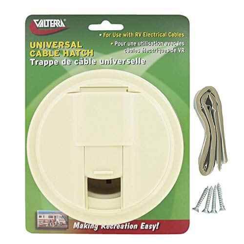 Universal Cable Hatch Round C White Cd