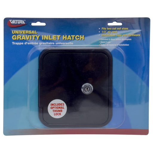 Universal Gravity Hatch Black Cd - Young Farts RV Parts