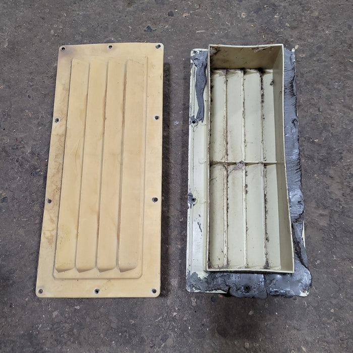 Used 10 1/4" X 3 1/2” Off White Range Hood Fan Ducting - Young Farts RV Parts