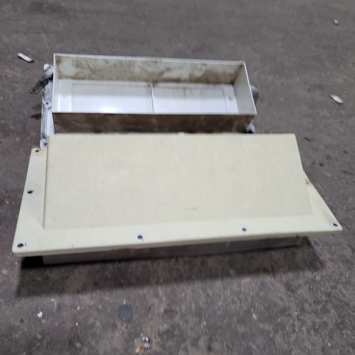 Used 10 1/4" X 3 1/2” Off White Range Hood Fan Ducting- Single