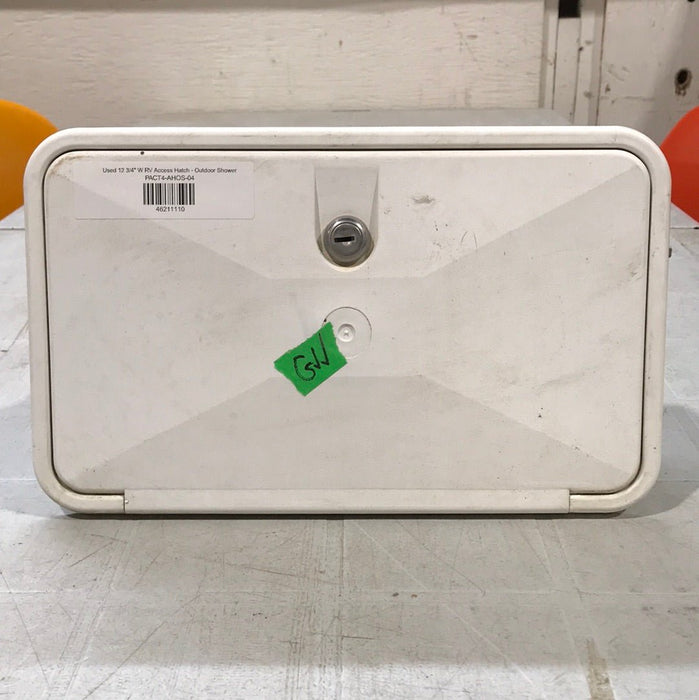 Used 12 3/4" W RV Access Hatch - Outdoor Shower