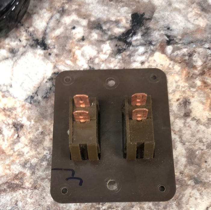Used 12v RV Double Light Switch