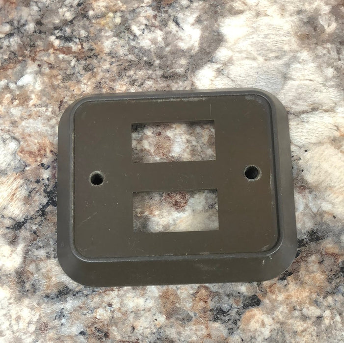 Used 12v RV Double Light Switch wall plate / faceplate cover