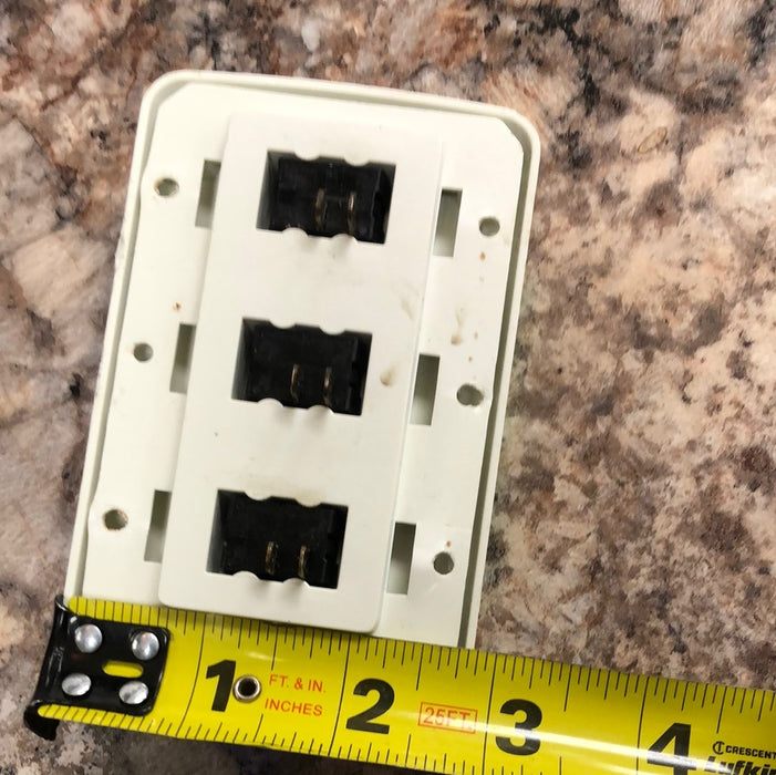 Used 12v RV Triple Light Switch