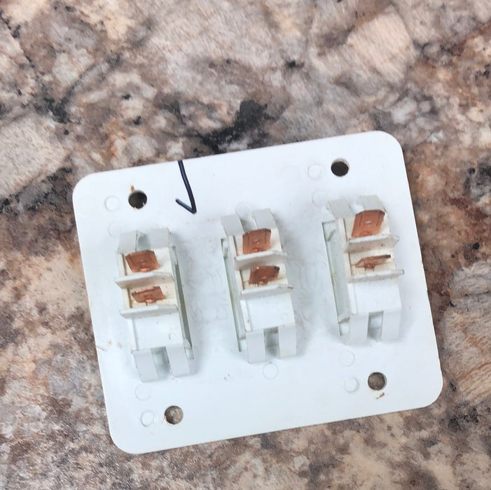 Used 12v RV Triple Light Switch