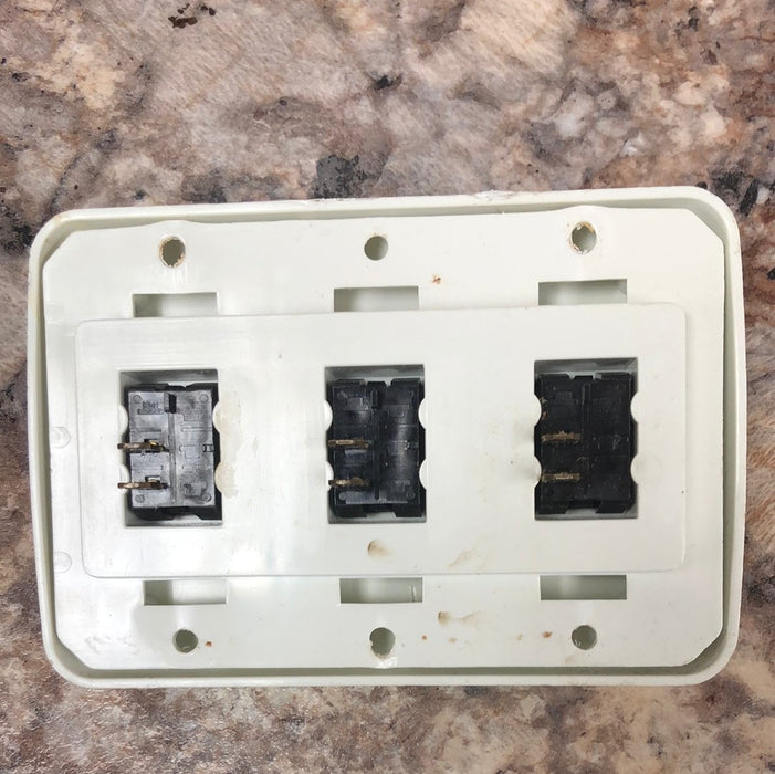 Used 12v RV Triple Light Switch