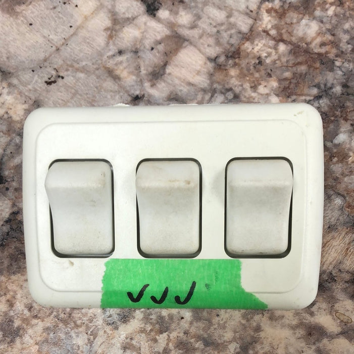 Used 12v RV Triple Light Switch