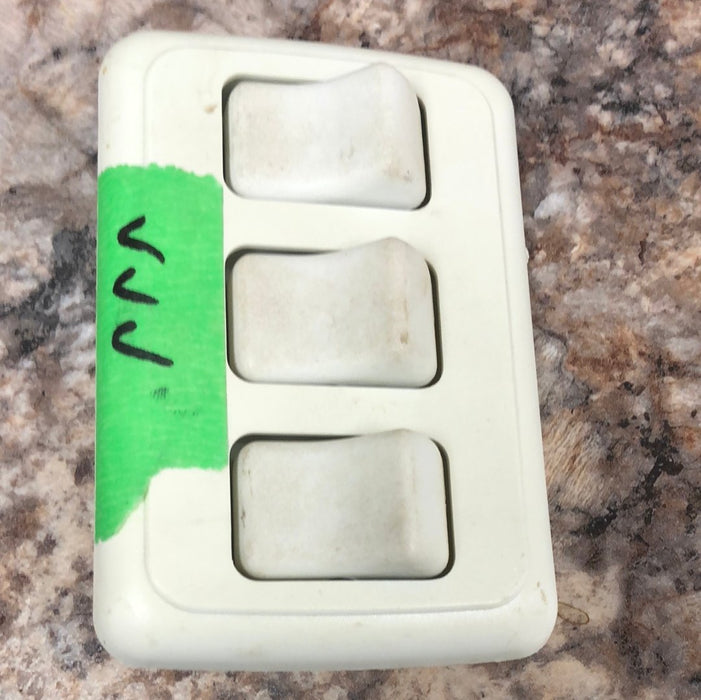 Used 12v RV Triple Light Switch