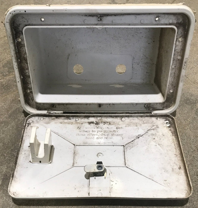 Used 13 1/2" W RV Access Hatch - Outdoor Shower