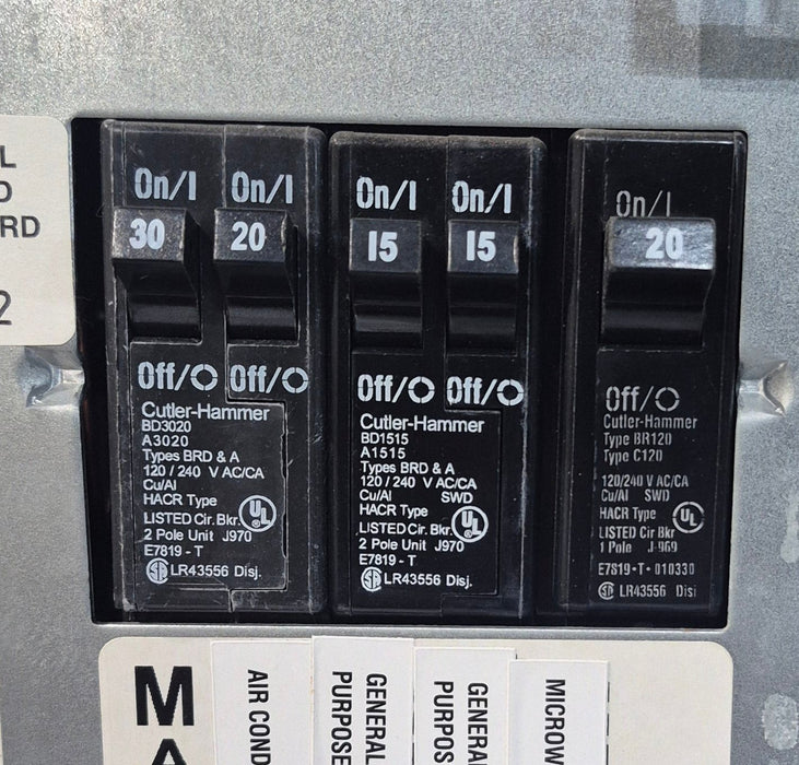 Used 30 AMP Magnetek DC Distribution Panel - Model 80