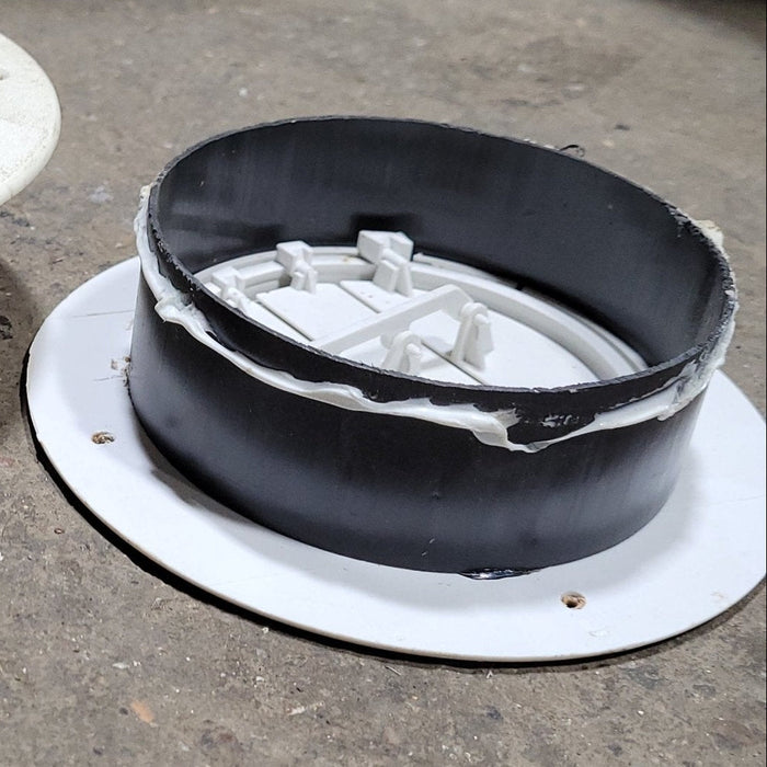 Used 4 1/2” Off White A/C Ducting- Single