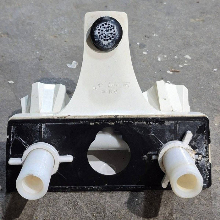 Used 4" Bathroom Faucet, Bone, Bone Knobs