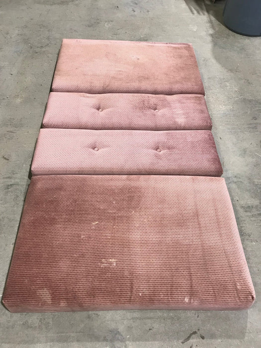 USED 4 piece Dinette Cushion Set - 2 @ 39" X 25" X 4 1/2" D, 2 @ 39" X 12" X 4 1/2" D - Young Farts RV Parts