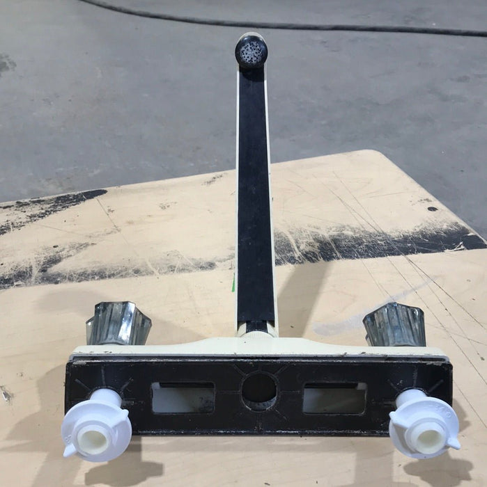 Used 8" Kitchen Faucet, Bone, Smoked Handles
