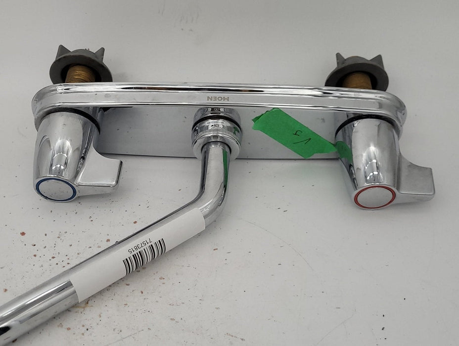 Used 8" Kitchen Faucet, Chrome, Chrome Handles