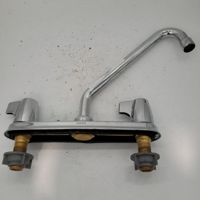 Used 8" Kitchen Faucet, Chrome, Chrome Handles