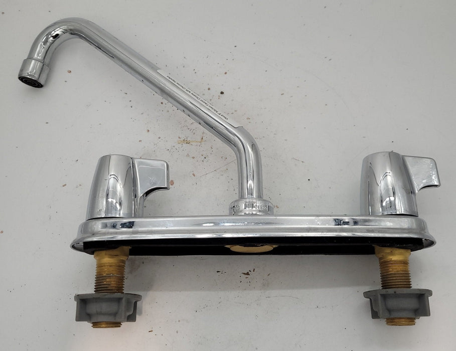 Used 8" Kitchen Faucet, Chrome, Chrome Handles