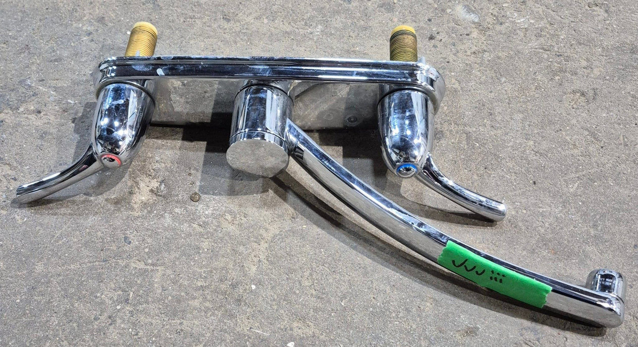 Used 8" Kitchen Faucet, Chrome, Chrome Handles