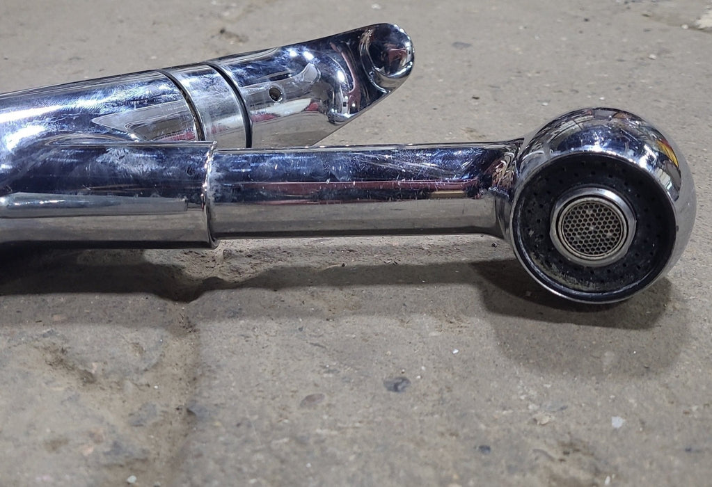 Used 8" Kitchen Faucet, Chrome, Chrome Handles