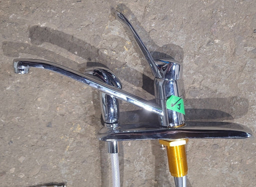 Used 8" Moen Kitchen Faucet Chrome with Chrome Handles and Sprayer - Young Farts RV Parts