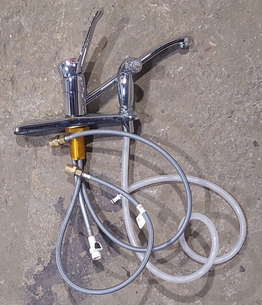 Used 8" Moen Kitchen Faucet Chrome with Chrome Handles and Sprayer - Young Farts RV Parts