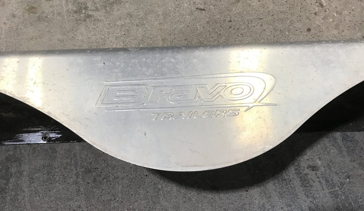 Used Aluminum Tandem Teardrop Trailer Fender 67"