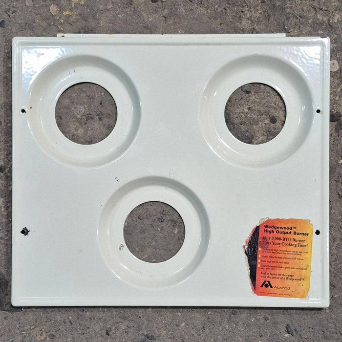 Used Atwood Wedgewood 3-Burner Main Top, Almond - 53582