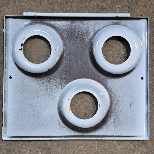 Used Atwood/ Wedgewood 3 - Burner Main Top, White - 53584 - Young Farts RV Parts