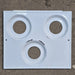 Used Atwood/ Wedgewood 3 - Burner Main Top, White - 53584 - Young Farts RV Parts