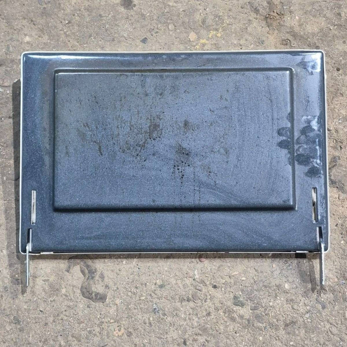 Used Atwood/ Wedgewood Oven Door ,White - 19" x 12 5/8" x 1 3/4"
