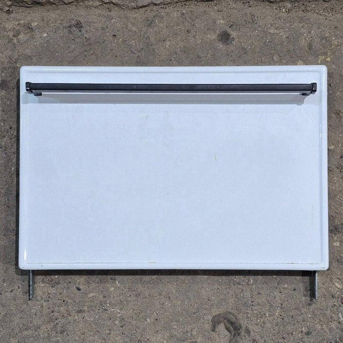 Used Atwood/ Wedgewood Oven Door ,White - 19" x 12 5/8" x 1 3/4"